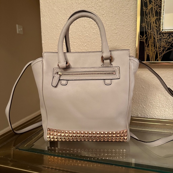 Coach Legacy Mini Studded Leather Tanner 50470 Chalky White /Rose Gold RARE - Picture 2 of 6